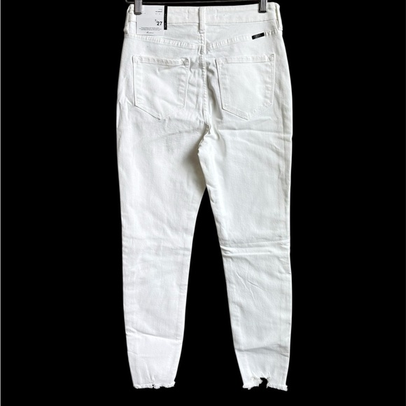 KanCan Super Skinny High Rise Button Front White Jeans Size 7/27 NEW - Picture 3 of 4